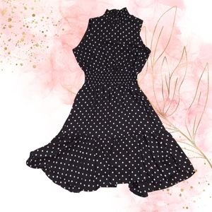 Black polka dot dress size 8